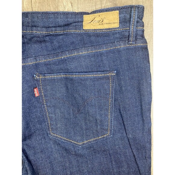 Levis Demi Curve 12M Classic Bootcut Womens 34x32 Dark Denim Blue Jeans - Picture 2 of 10